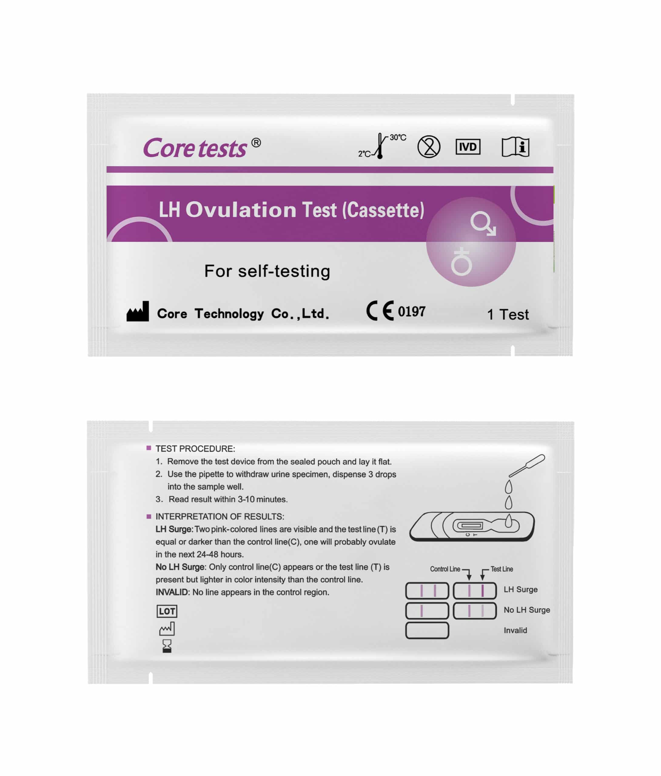(LH) OneStep Ovulation Test (Cassette) CorDx