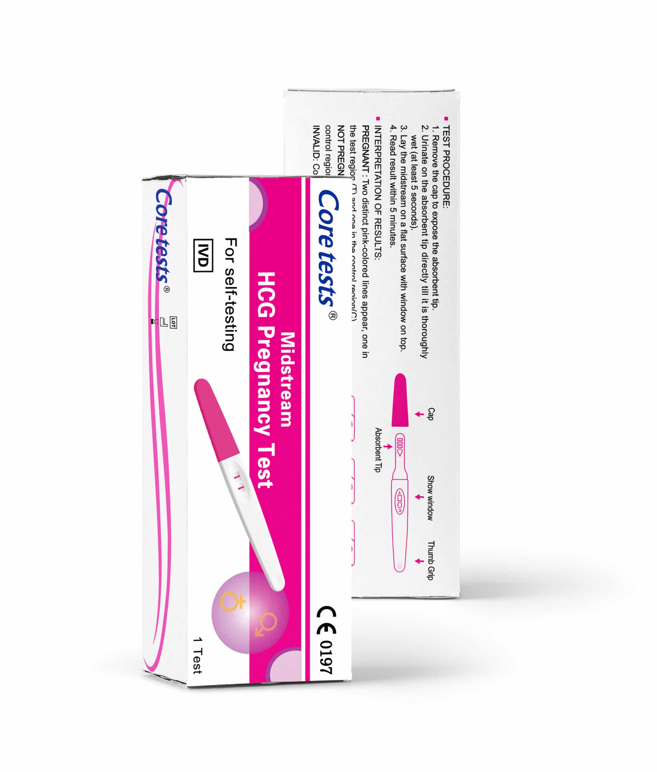 Human Chorionic Gonadotropin (HCG) Pregnancy Test (Midstream) - CorDx