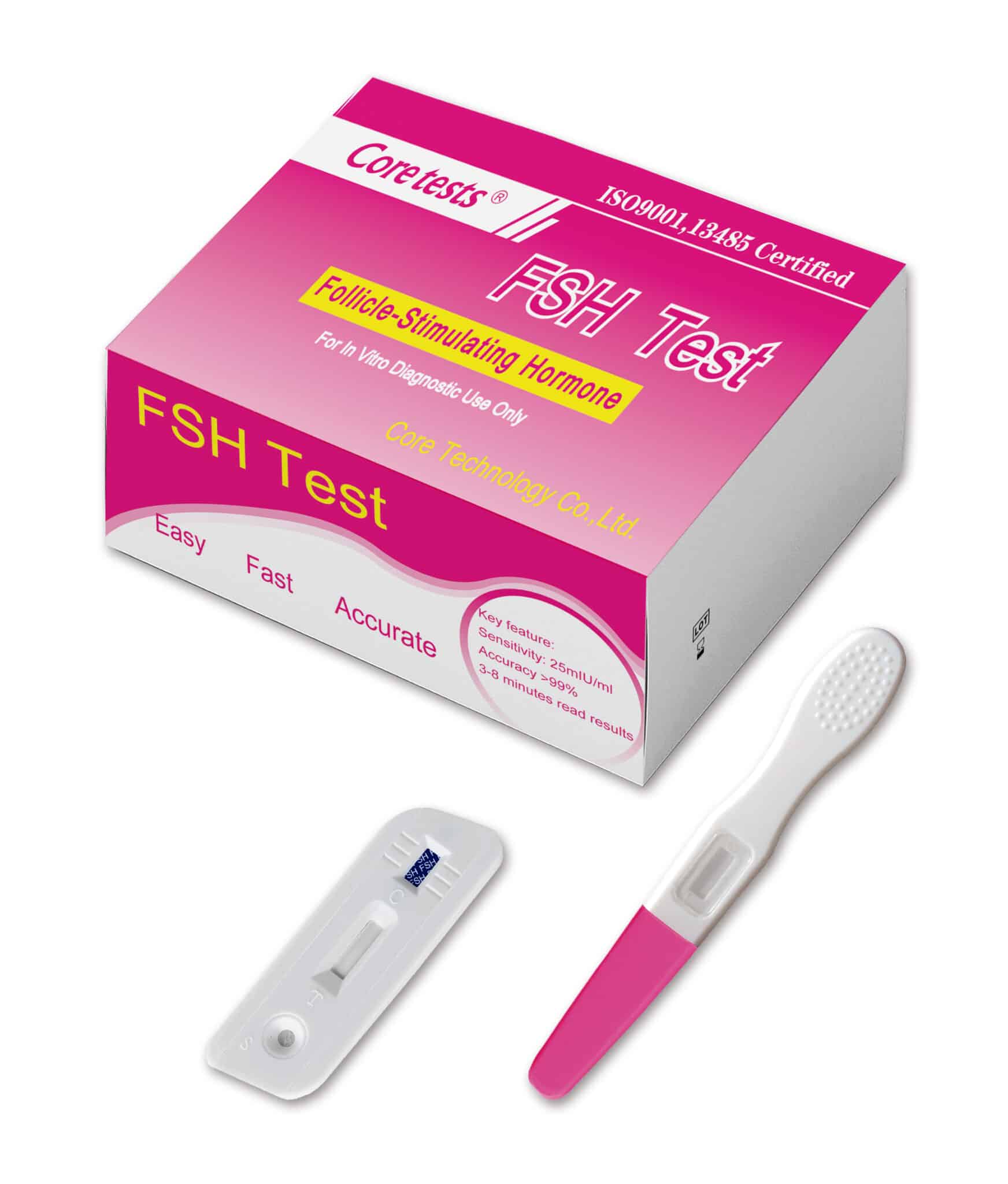 Follicle Stimulating Hormone FSH Test Strip Cassette Midstream 